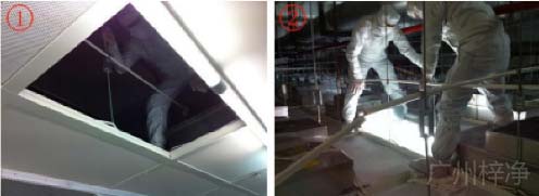 安裝FFU高效過濾器現(xiàn)場圖1 安裝FFU高效過濾器現(xiàn)場圖1